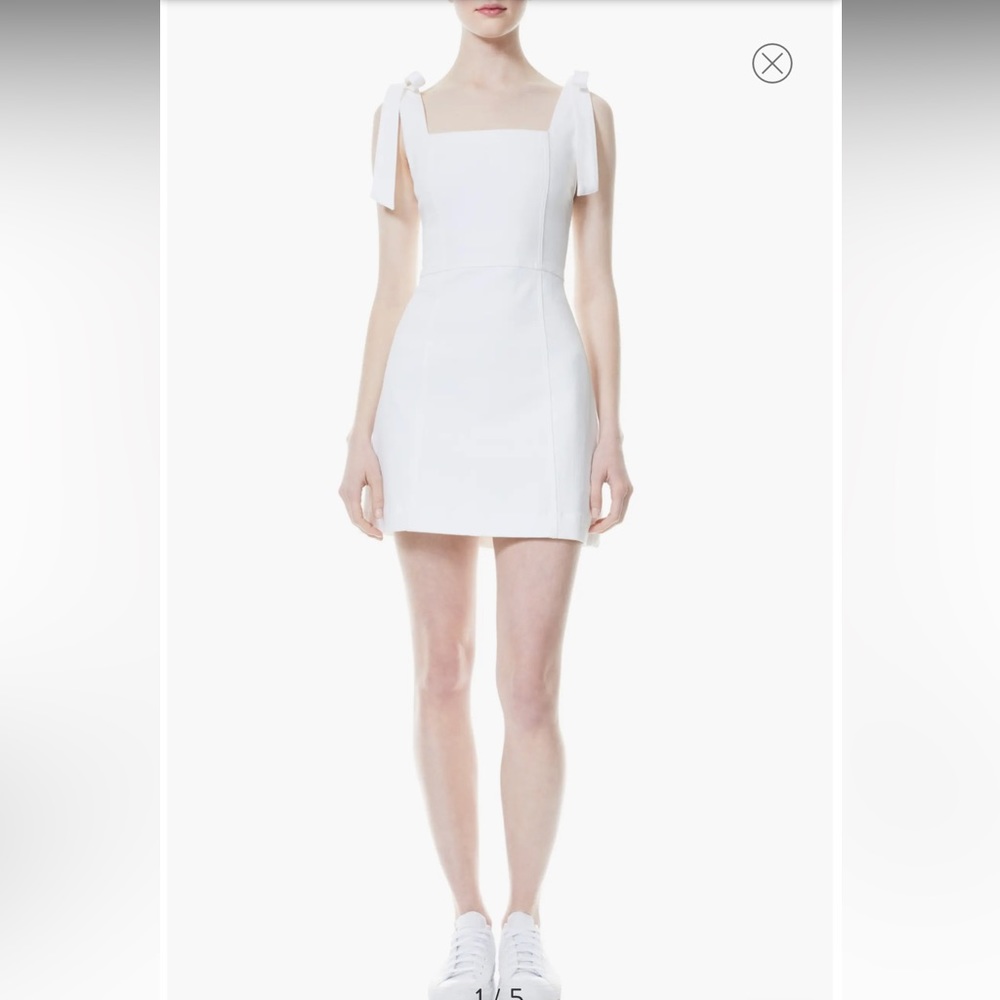 Alice and Olivia Maryann Tie Shoulder A-Line Dress (worn once)